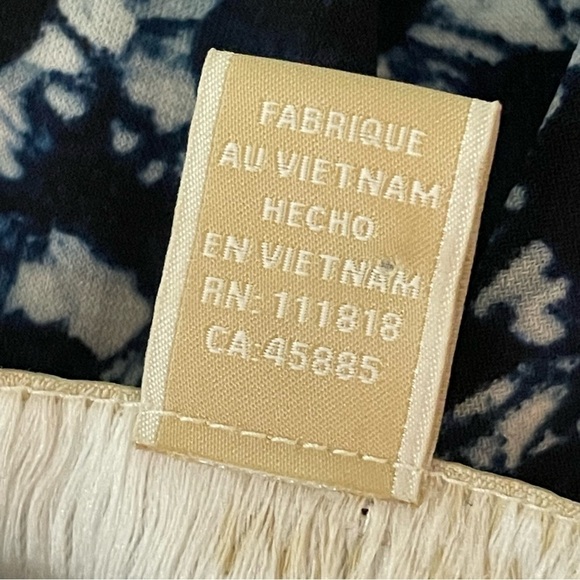 Michael Michael Kors Blue Circle Print A-Line Dress L | Cap Sleeve Gold Zip - Picture 10 of 13